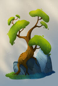 Evening tree Evening tree